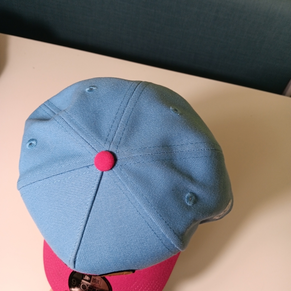 New Era Mexico Aztec Skull Warrior Chief Headdress 9Forty Sky Blue SnapBack Hat - Picture 7 of 7